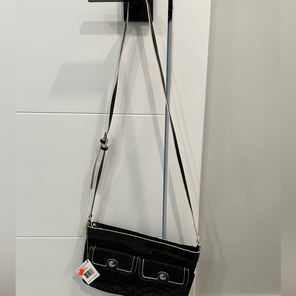 Vera Bradley Crossbody, black quilted, and Patent leather purse.